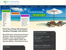 Tablet Screenshot of air-inclusive.com